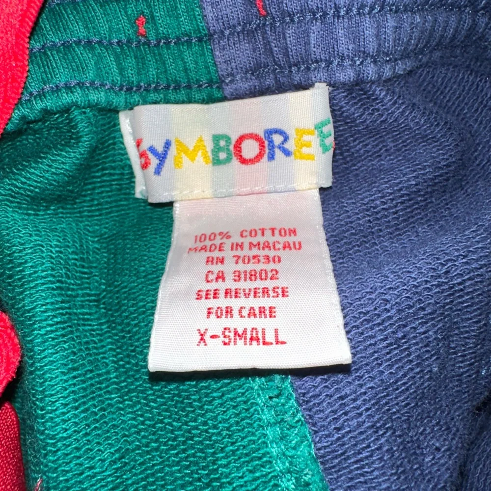 Vintage Gymboree Green and Blue Kids Overalls with Red Accents - Picture 6 of 6